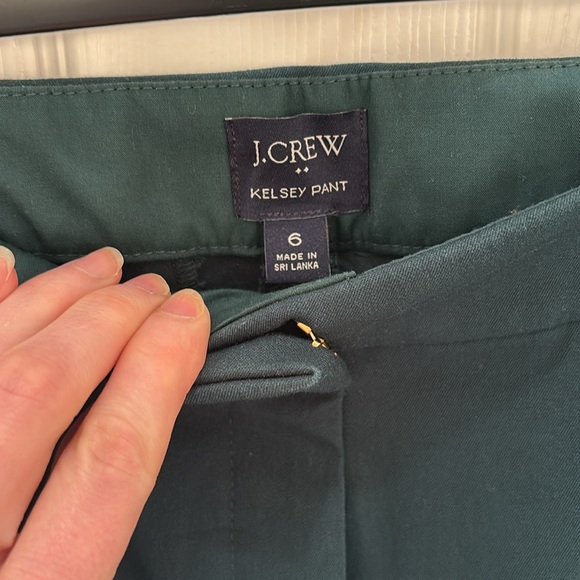 J. Crew Kelsey pant, 6 — dark green
Worn once - Picture 2 of 3